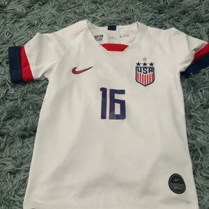 Usa Rose Lavelle kids white jersey